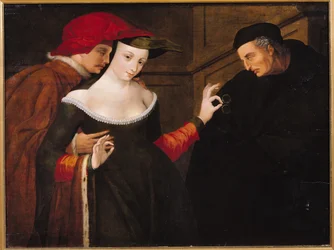 Frau zwischen zwei Altersstufen